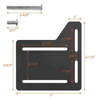 2 PCS Bed Frame Brackets Adapter for Large, 2Pcs Headboard Attachment