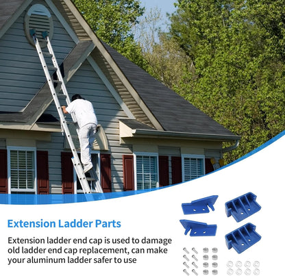 D1100 Series End Cap Kit - for Werner Ladder Extension Accessories - Blue