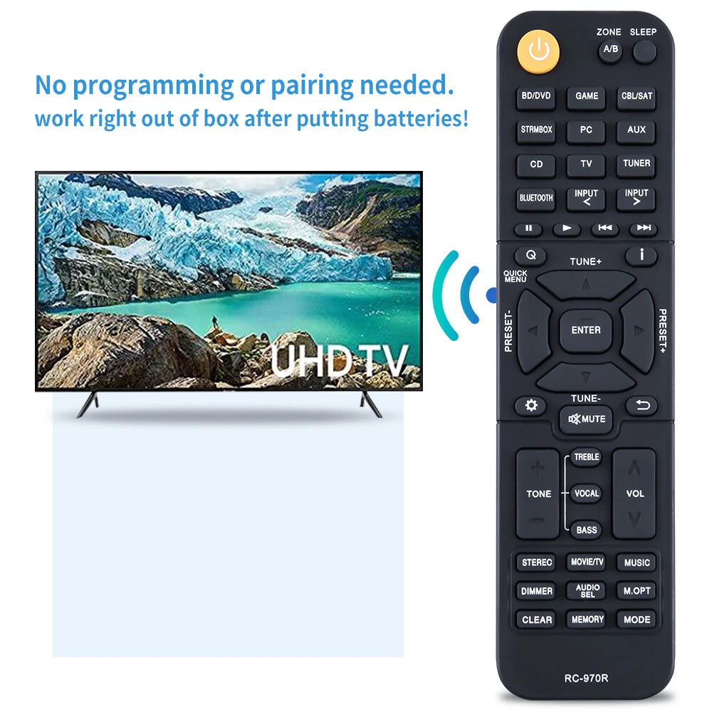 RC-970R Remote Control For Onkyo AV Receiver TX-SR494 HT-S3910 HTP-398
