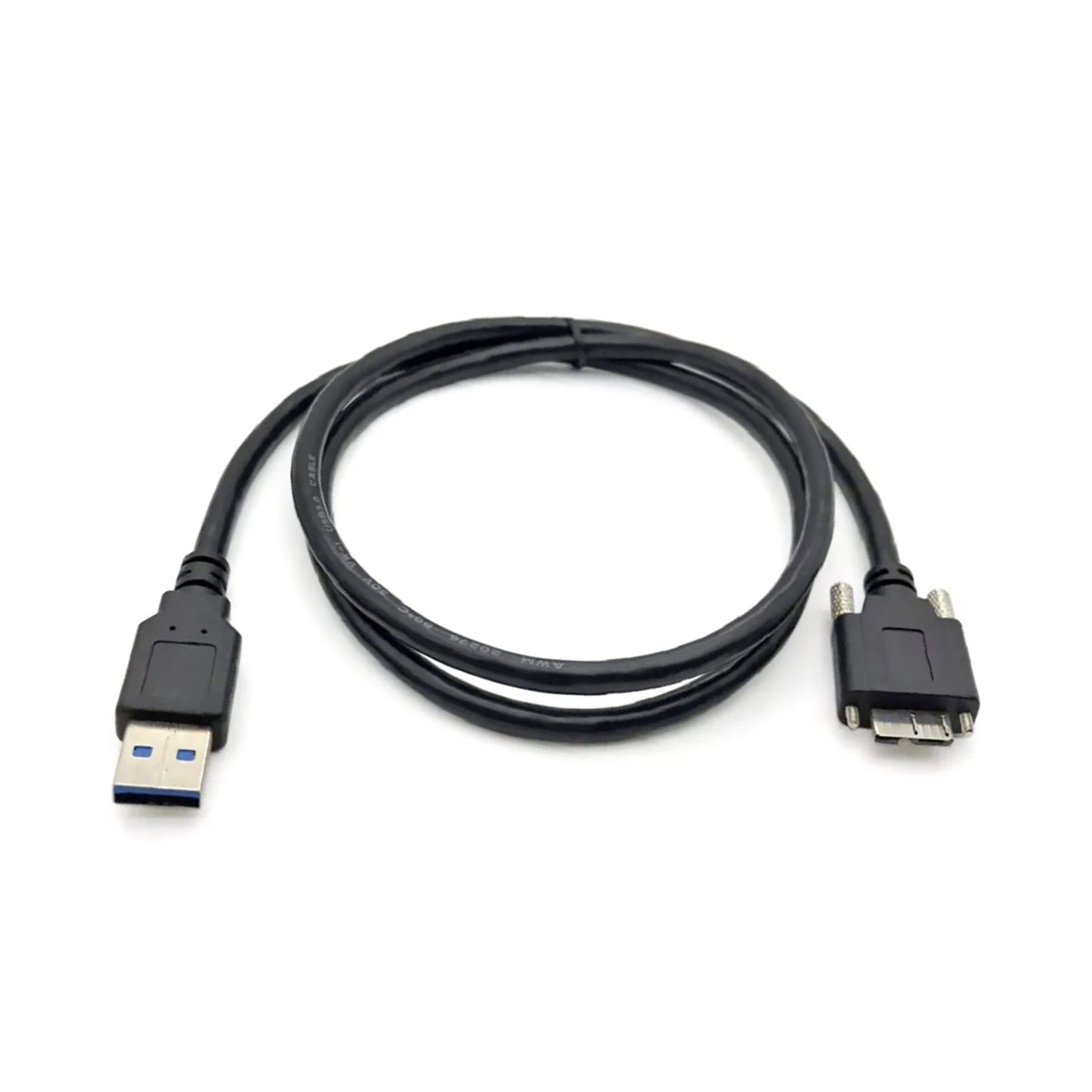 Durable USB 3.0 Male to Micro B Male Industrial Camera Cable Cord With Screws
