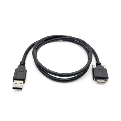Durable USB 3.0 Male to Micro B Male Industrial Camera Cable Cord With Screws