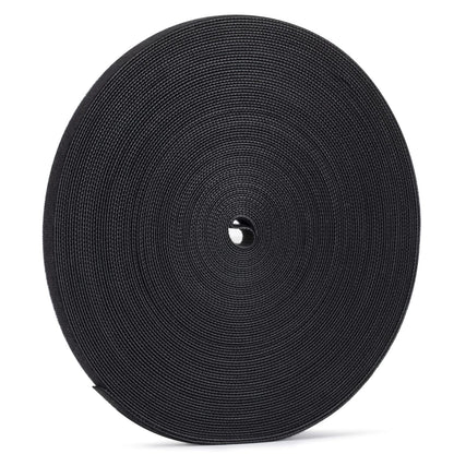 XINYIBO 1/2 inch Reusable Fastening Tape Cable Ties in X 25 yd, black