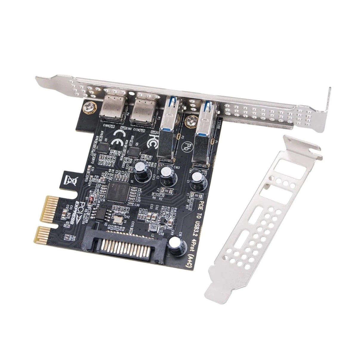 PCI Express to USB PCIE Adapter Card Apply Dual Protection for Device Safety