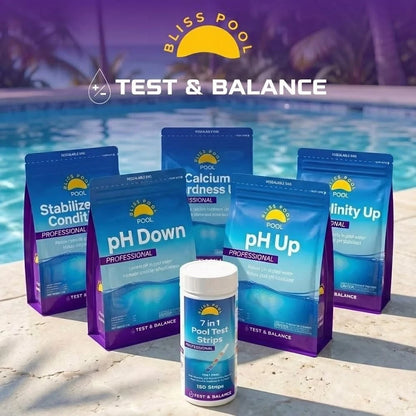 Pool Test Strips 7 in 1 (150 Strips) with App, Easy & Accurate Swimming Pool...
