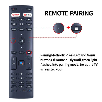 Voice Bluetooth Remote Control For Konka JVC TV RM-C3329 RM-C3359 RM-C3369 -