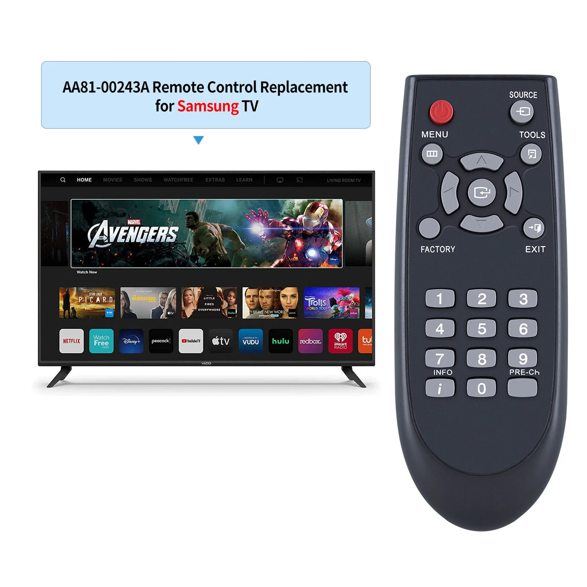 AA81-00243A Service Remote Control For Samsung TV TM930 UE55ES6100W