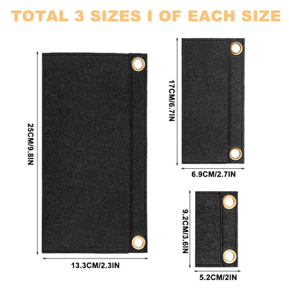Thinp 3 Pcs Purse Insert Organizer,Purse Crossbody Conversion Liner 3 Black