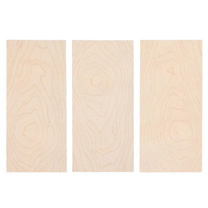 3Pcs Maple Guitar Veneer Guitar Head Veneer Shell Sheet Headplate For Luthier k