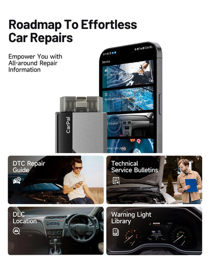 TOPDON Carpal-US OBD2 Code Reader Bluetooth, All System Scanner Black