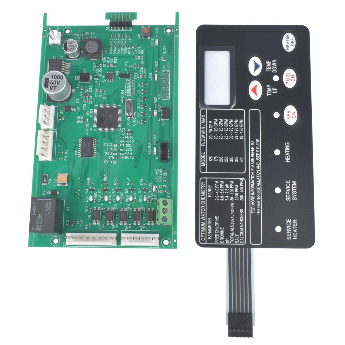 42002-0007S Control Board 472610Z Switch Membrane Pad Kit For Pentair SR400NA