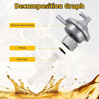 HIAORS Gas Fuel Switch Pump Valve Petcock for GY6 50cc 139QMB Twister 150cc...