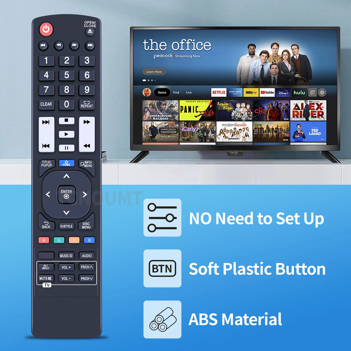 AKB73615702 Remote Control For LG Player BP620 BP620C BH7220B BH7420P