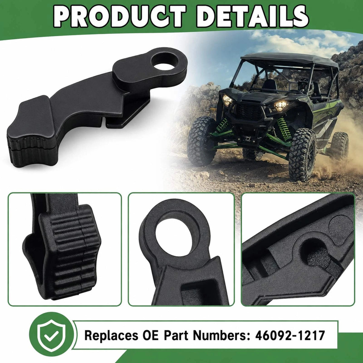 46092-1217 ATV Choke Lever Fits for Kawasaki Prairie 360 650 Mud Resistant