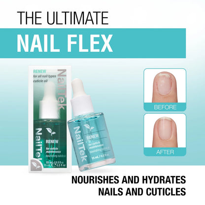 Nail Tek Re Cuticle Oil – Nourishing & 0.5 Fl Oz (Pack of 1), Clear