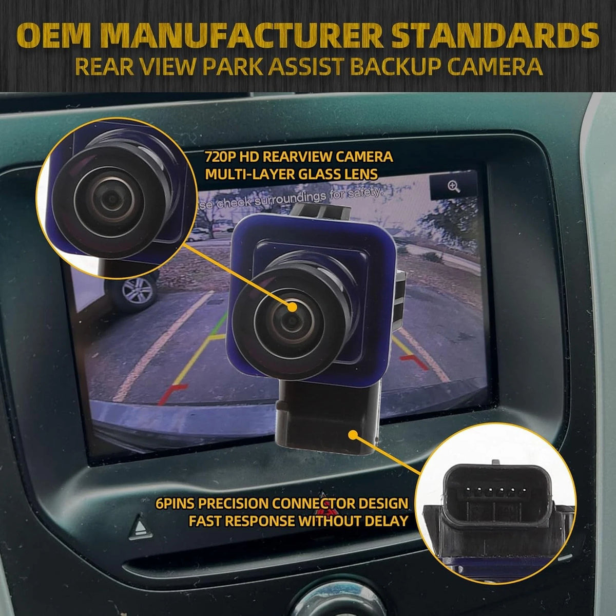 Dasbecan Backup Camera Replacement Compatible with Ford Explorer 2011 2012...