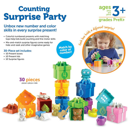 Learning Resources Counting Surprise Party - Toddler Medium, Multi-color