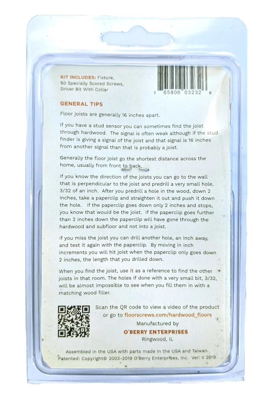Squeaky Hardwood Floor Repair Kit - Squeeek No More - Works One Size, Brown
