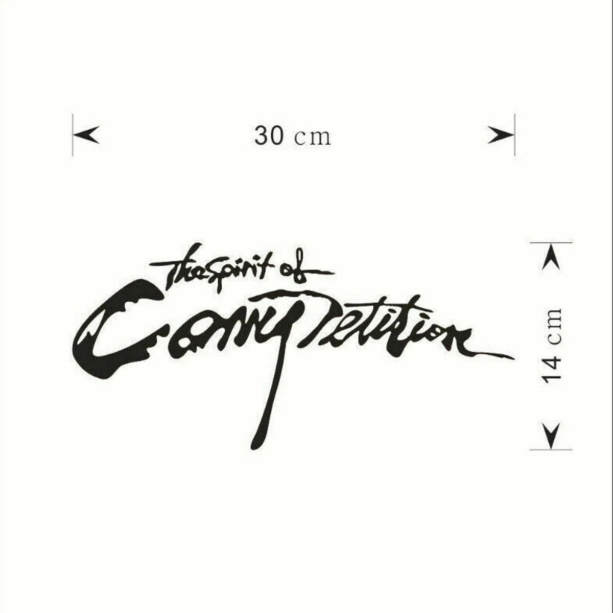 Waterproof The Spirit of Competition Reflective Car Auto Vinyl Decal Sticker