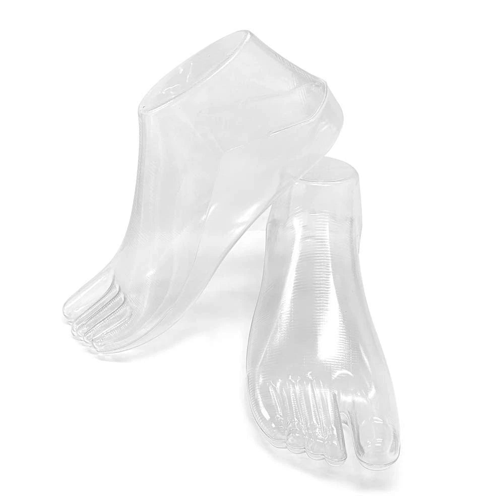 SteelFever 1 Pair Plastic Foot Model Tools Shoes Support Medium, Transparent