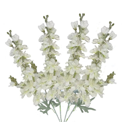 FERIAL Artificial Delphinium Flowers White Larkspur Faux Snapdragon