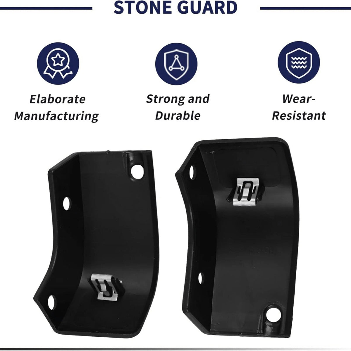 Rear Mud Stone Guard Cover Pair For Ford F150 2021 2026 Wear Resistant Styling