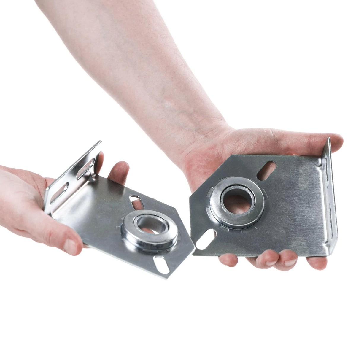 Garage Door Spring Center Bearing Bracket, 3 3/8 Parts Silver