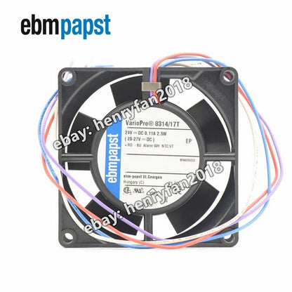 ebmpapst 8314/17T Axial fan DC 24V 2.5W 0.25A 80*80*32mm 105mA Cooling fan