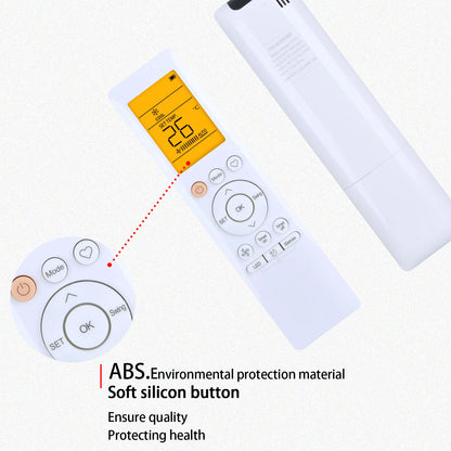 RG10F(B)/BGEF Remote Control For Midea Air Conditioner With backlight