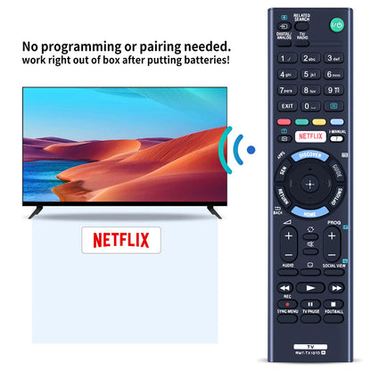 RMT-TX101D Remote Control For Sony TV KD-49X8305C KD-49X8307C KDL-32R400C