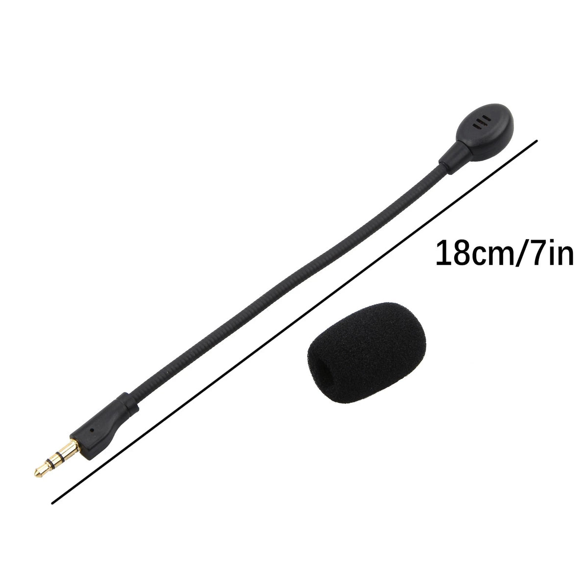 Black Replacement 3.5mm Microphone Mic for Logitech G PRO X Headset Headphone