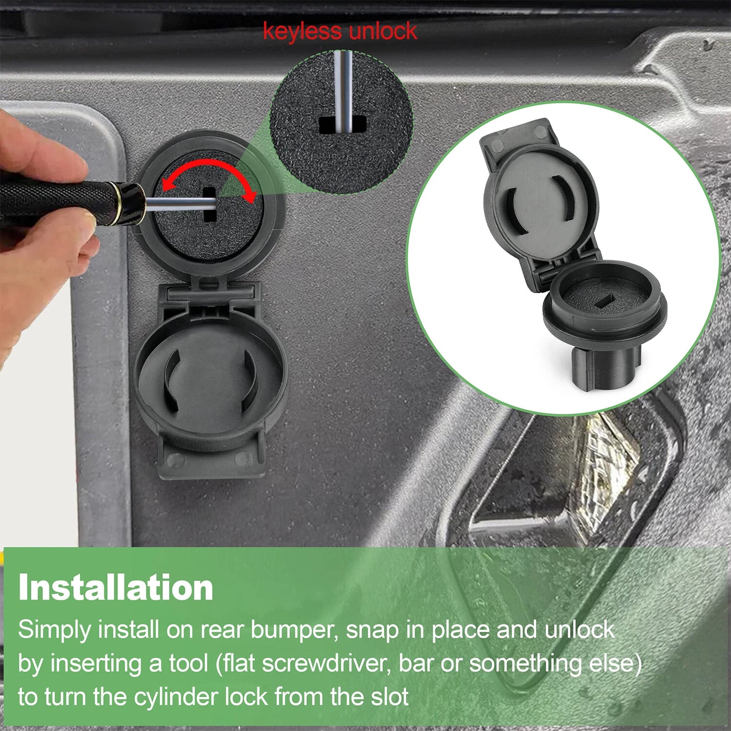 Keyless Spare Tire Lock Cylinder For Ford F-150 2015-2025