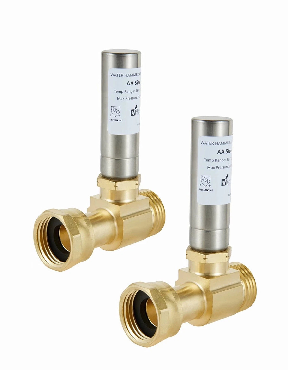 (Pack of 2) EFIELD S-241 Stainless Steel Water Hammer Arrestor P2, Stright1