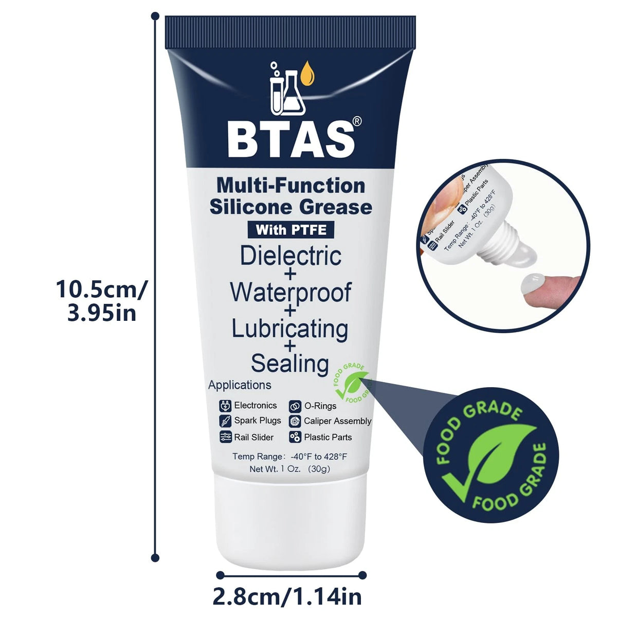 BTAS Dielectric Grease for Electrical Connectors Automotive 1 oz / 1 Pcs
