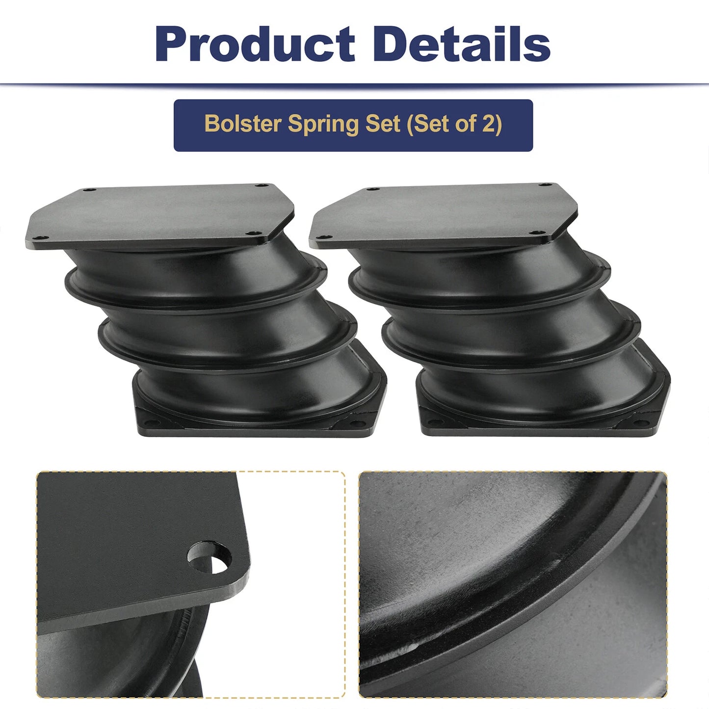 1 Pair For Hendrickson HN 402/462/522 Bolster Spring 60879-000l 04/96-Current