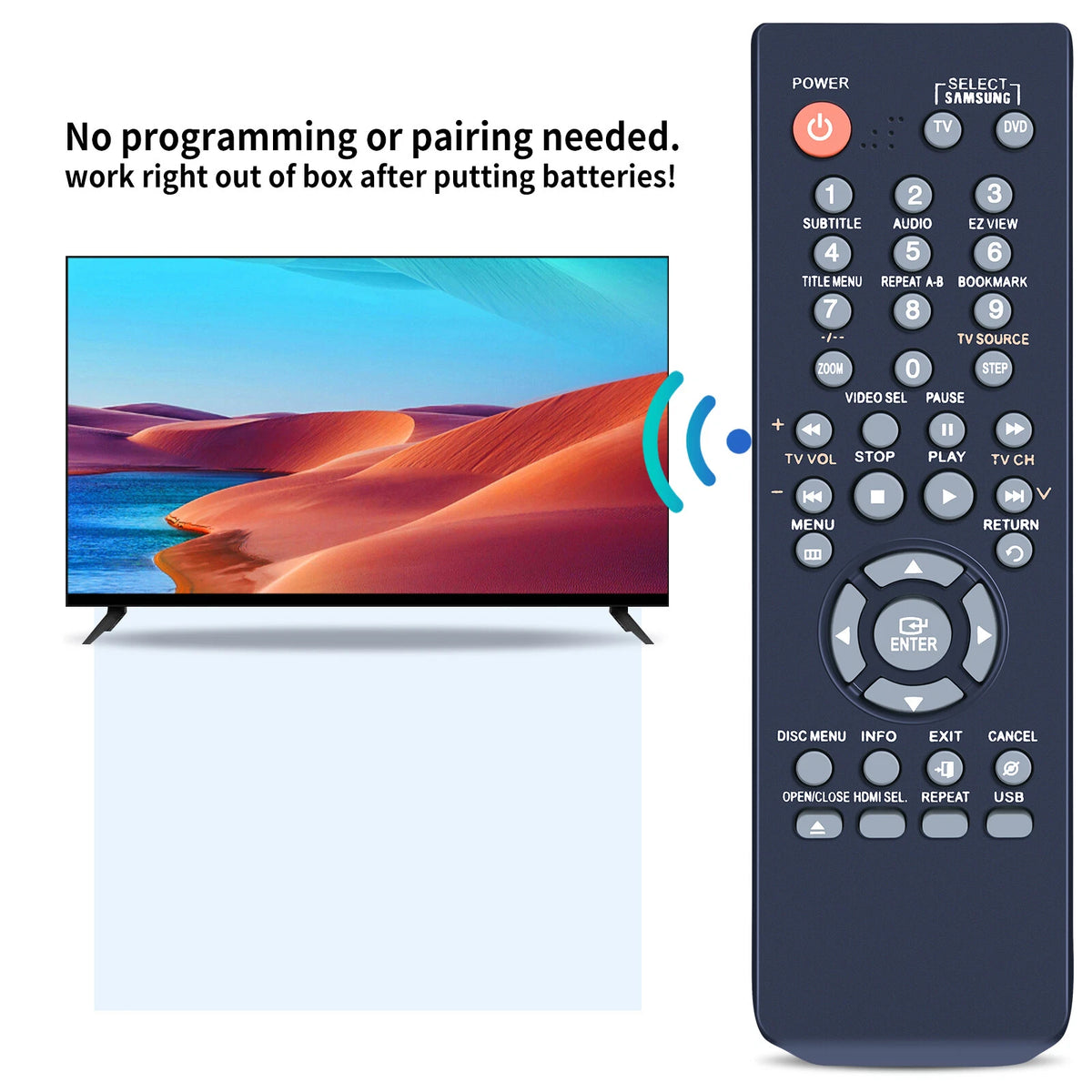 00084Q Remote Control For Samsung DVD-1080 DVD-1080AV DVD-1080P9 DVD-1080PR