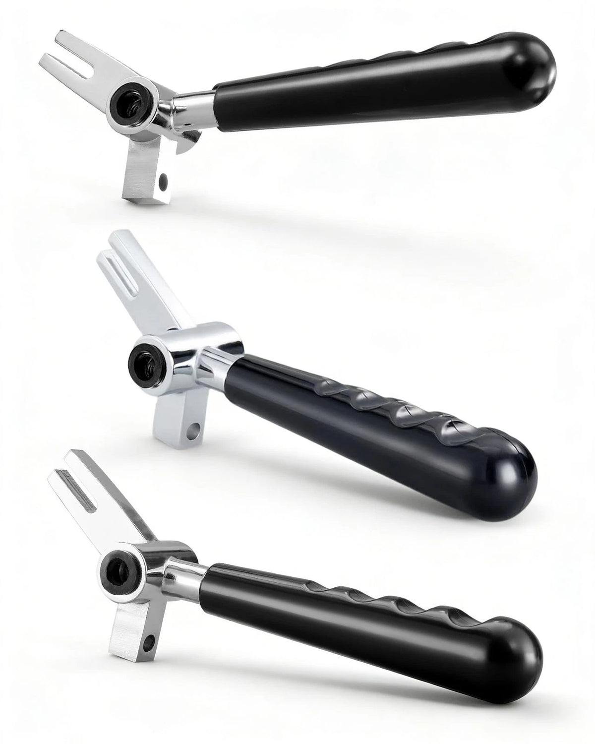 3-Pack Metal Replacement Handles for VEVOR Soft Serve Ice Cream Large, Black
