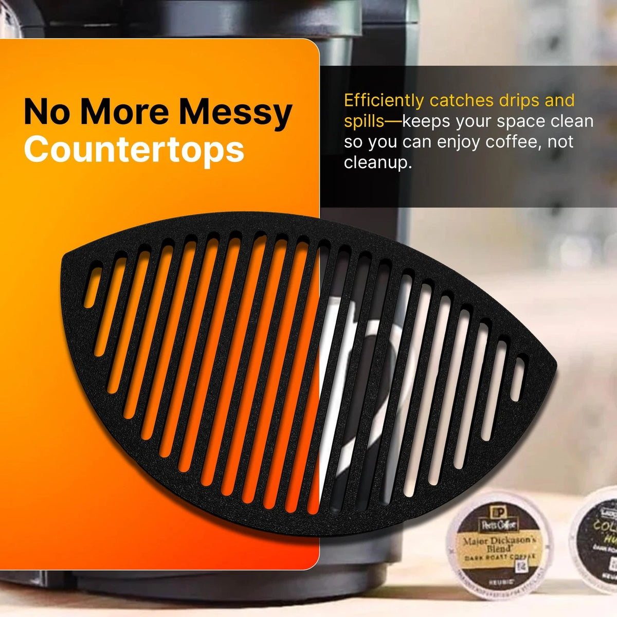 SplashNColor Drip Tray Replacement Compatible with Keurig Small, Black