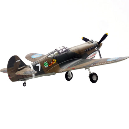 13cm Diecast Alloy 1/72 WWII US For Curtiss P-40C Warhawk Fighter 1PCS Model
