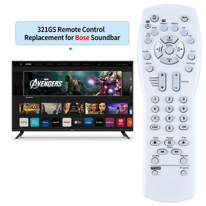 Replacement Remote Control For Bose 321 AV 3-2-1 Media Center Series I, II, III
