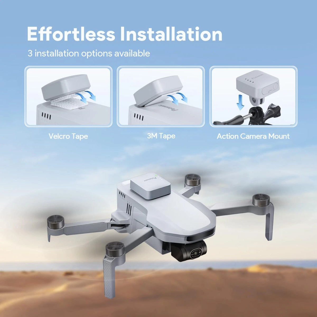 Potensic FAA Compliant Remote Identification Broadcast Module for Drone, Grey