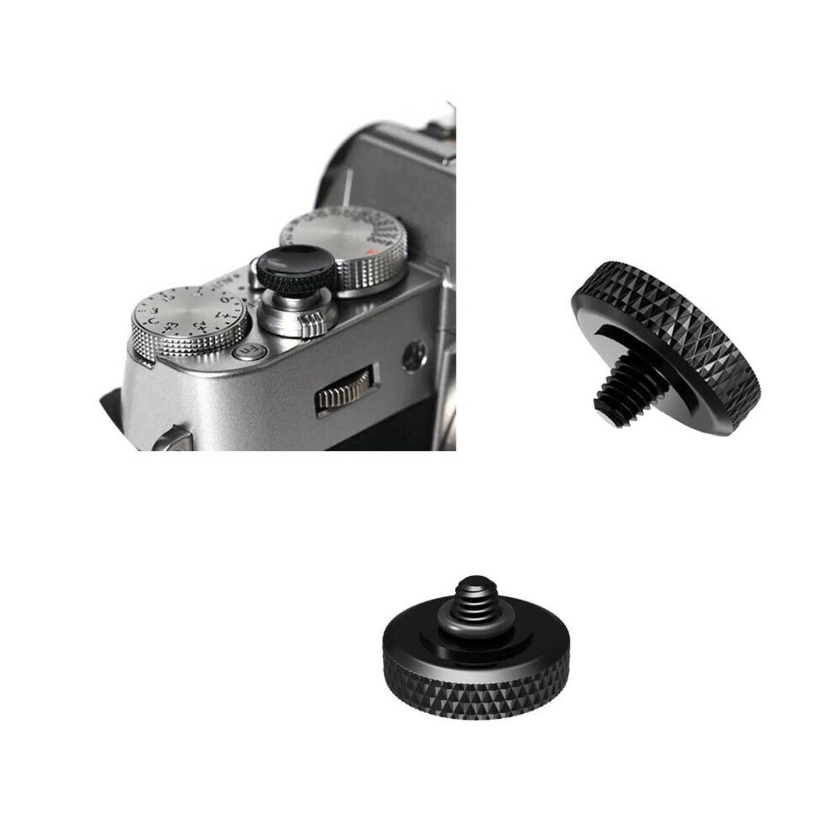 Black Shutter Release Button For Rolleiflex For Nikon For Canon For Fujifilm aa
