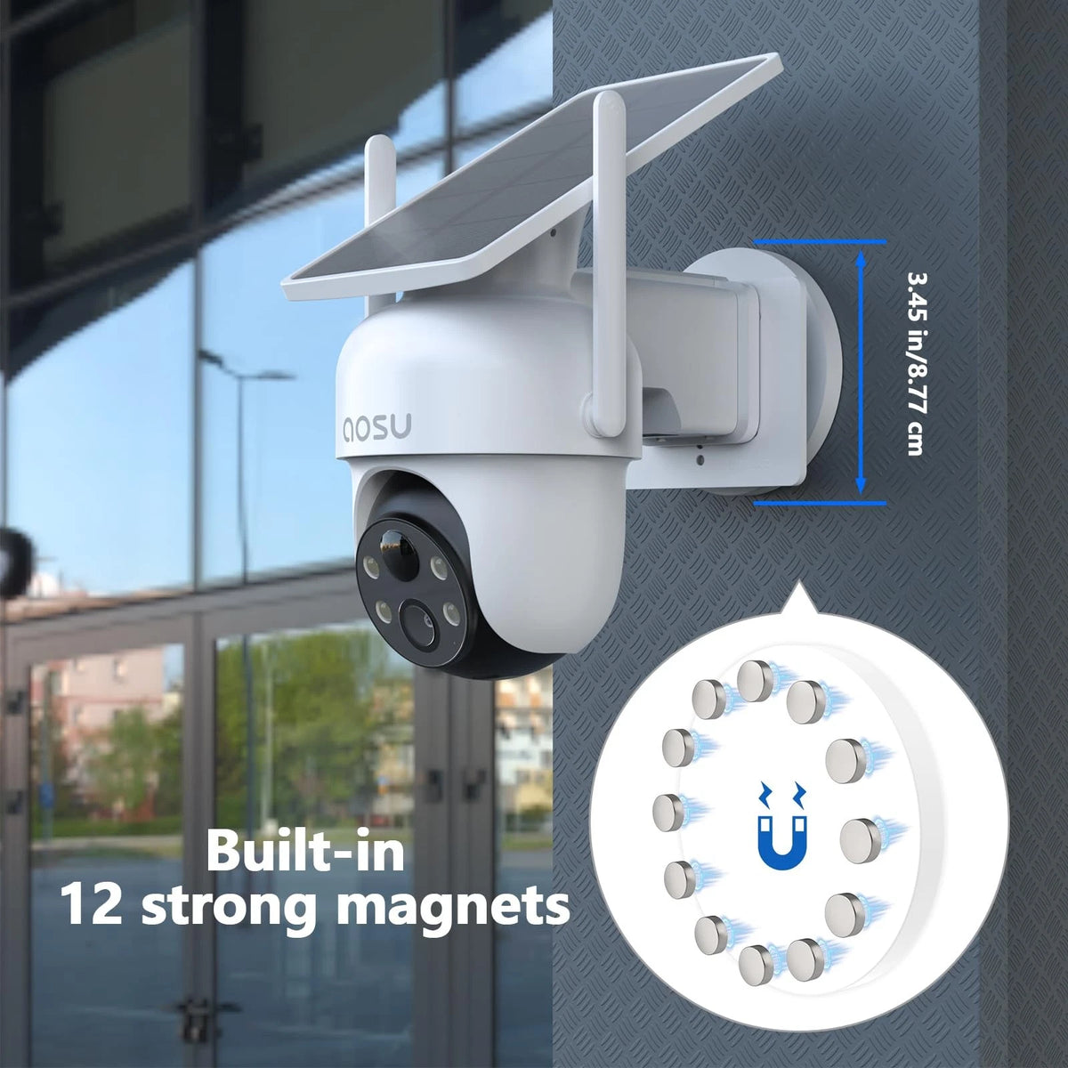 Koroao Magnetic Mount for AOSU D1 SE/Lite/Max,Reolink Argus White
