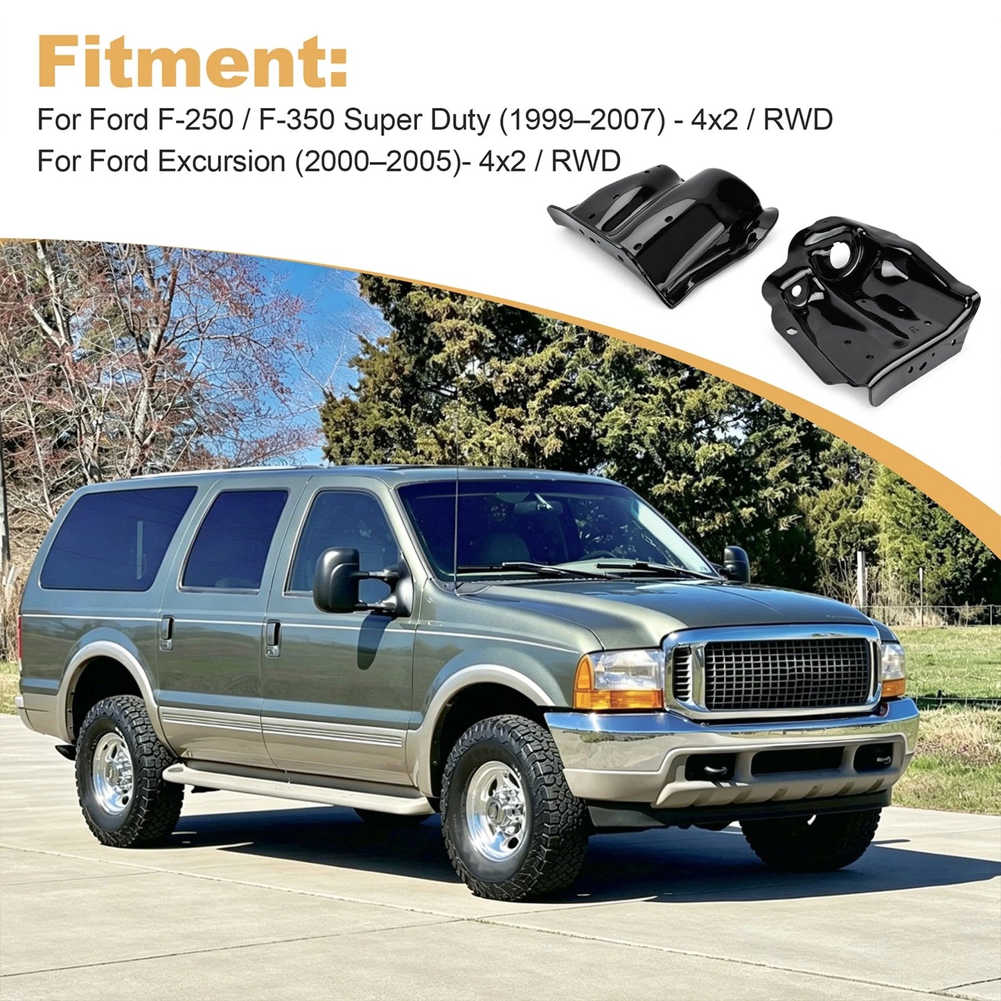 For 1999-2007 Ford Super Duty Front Spring Seat Housing Shock Tower RH LH 4x2