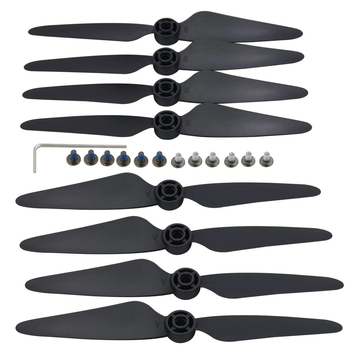 Blomiky 2 Sets 8 Pack F7 Foldable Propellers Replace Spare Pros Compatible...