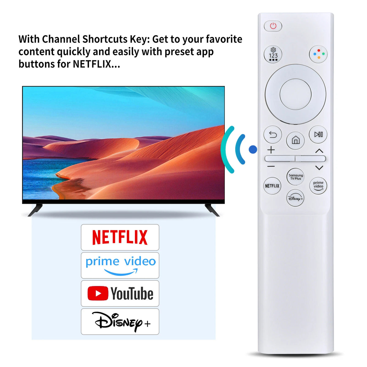 BN59-01393A Remote Control For Samsung M50B Series FHD Smart Monitor