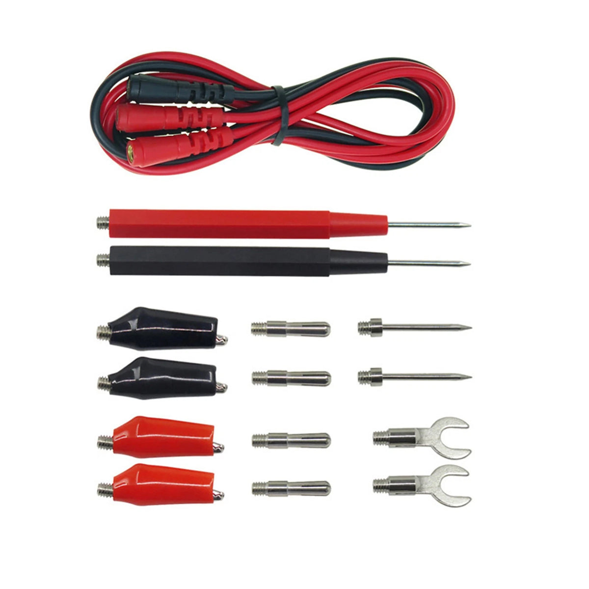 16Pcs 10A Multimeter Test Lead Cable Probes Accessories For Volt Meter