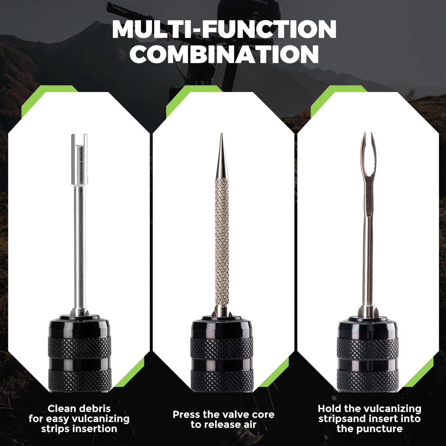 ROCKBROS Bike Repair Kit Cycling Tubeless Tire for Mountain Bike...
