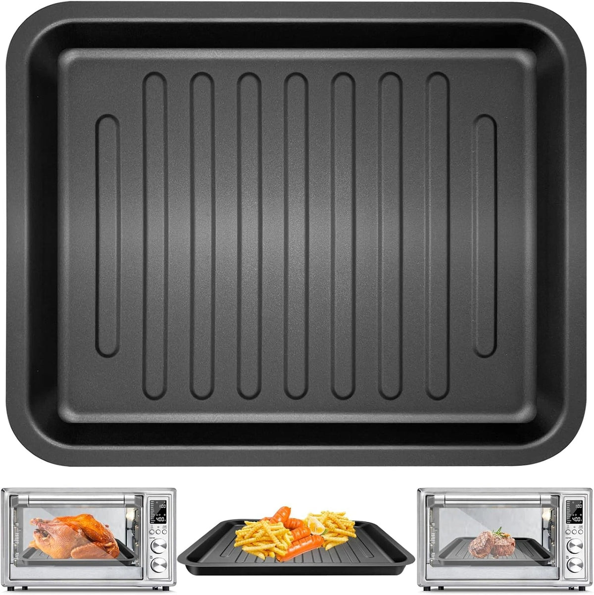Air Fryer Toaster Oven Accessories for COSORI 12 in 1 14 x 12 inches, Black