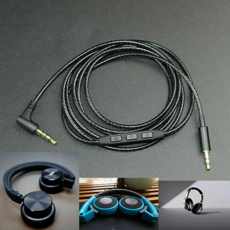 3.5mm To 2.5mm Audio Cable w/ Control For AKG K450 K451 K452 K480 Q460 Headset