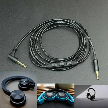 3.5mm To 2.5mm Audio Cable w/ Control For AKG K450 K451 K452 K480 Q460 Headset